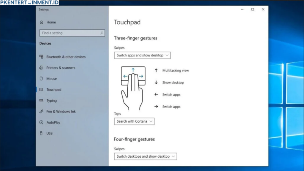 Cara Mengaktifkan Touchpad Gestures di Windows 10