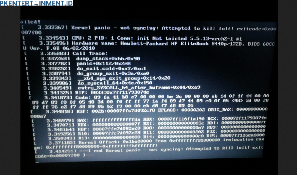 cara mengatasi masalah Kernel Panic di Linux