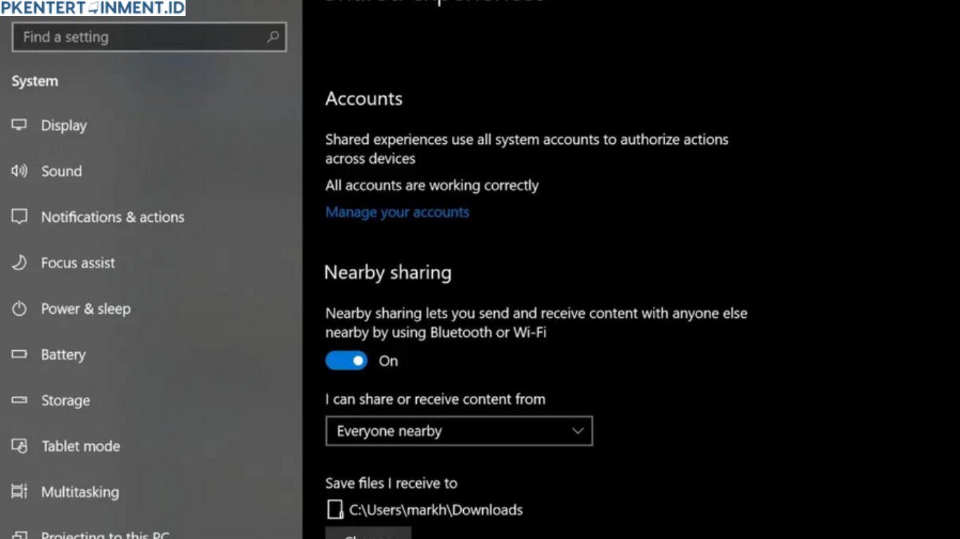 Cara Menggunakan Fitur Nearby Sharing di Windows 10